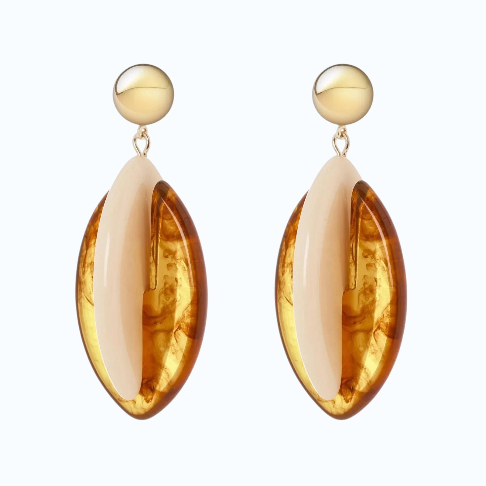 СЕРЬГИ «VIESTE» С ДВУМЯ ЛИСТЬЯМИ